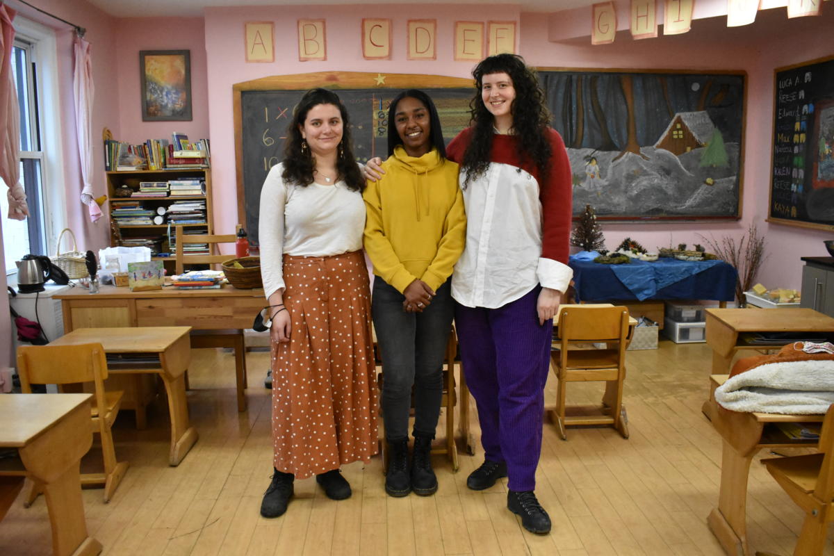 From left to right: Chiara Madhu, Kelsey Finch, and Annabelle Väes.